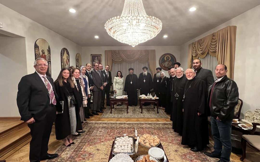 His Eminence Metropolitan Serapion Receives the Minister of State for Emigration and Egyptian